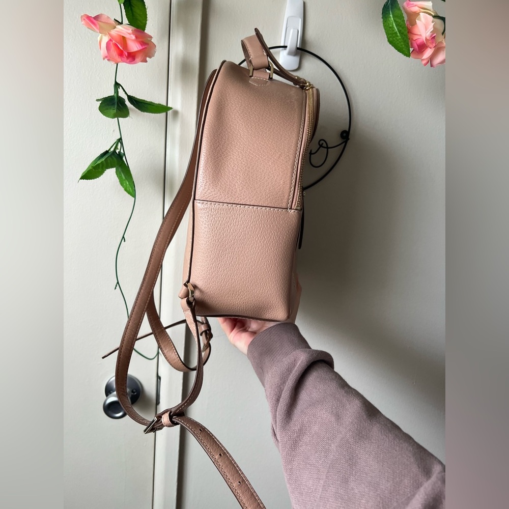 Kate Spade Tan Leather Backpack - Picture 4 of 11